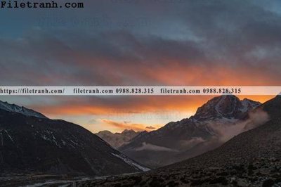 File gốc hinh anh dinh nui may va bien 102 (in lụa) tranh thuận buồm