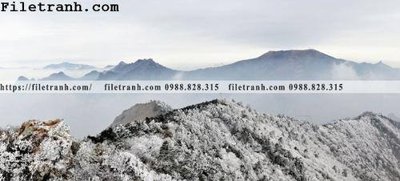 Tải file hinh anh dinh nui may va bien 109 (gốc) in tranh tráng gương