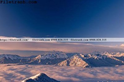 File gốc hinh anh dinh nui may va bien 166 (in lụa) tranh phong thủy