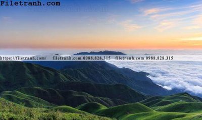 Tải file tranh hinh anh dinh nui may va bien 191 (gốc) tại Filetranh.com