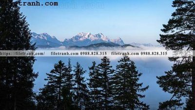 Download file tranh hinh anh dinh nui may va bien 317 (file gốc PSD)