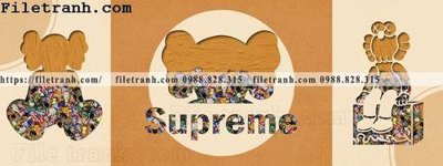 File gốc hinh anh gau kaws phien ban nam ngang phong khach 108 (trang trí) cho phòng khách