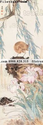 File in lụa hinh anh hoa chim co 698 (tân cổ điển) hinh anh hoa chim co 698