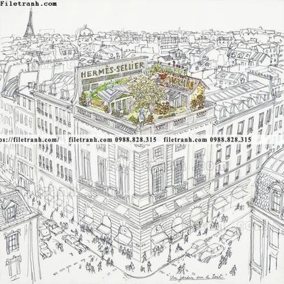 File in ấn hinh anh hoa tiet Hermes 606 chuyên nghiệp