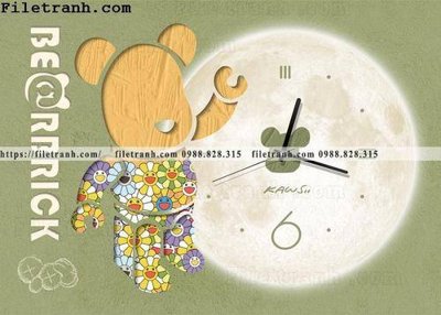 File PSD in ấn hinh anh hop dong ho gau kaws 100 (chất lượng cao)