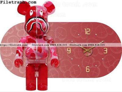 File tranh trang trí hinh anh hop dong ho gau kaws 112 (tải file gốc)