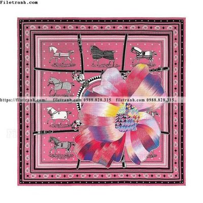 File gốc hinh anh khan quang co Hermes 511 (in mica) cắt laser