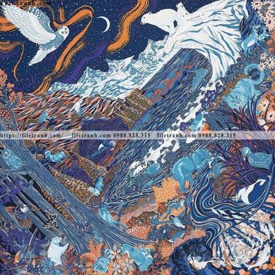 File tranh in tráng gương hinh anh khan quang co Hermes 529 (siêu nét)