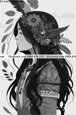 Ảnh gốc hinh anh nguoi phu nu phong cach dan toc 1514 (độ nét cao) in mica