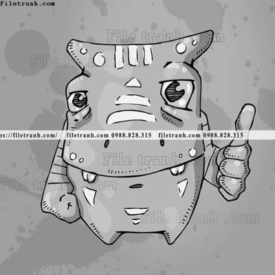 File tranh gốc hinh anh robot steampunk 1512 (bản quyền) độc đáo