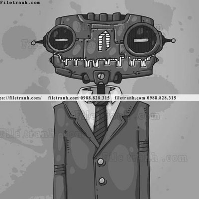 File tranh in mica hinh anh robot steampunk 1524 (độ phân giải cao)