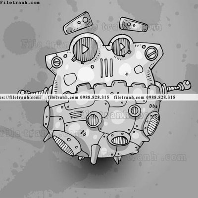 File gốc hinh anh robot steampunk 1535 (ảnh rõ nét) để in