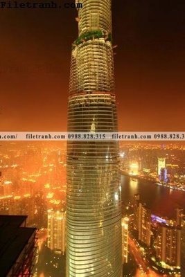 File tranh hinh anh thanh pho doc tuyet dep 100 (bản gốc) in lụa 3D