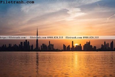 File tranh trang trí hinh anh thanh pho ngang dep 143 (file gốc)