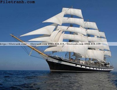 File gốc hinh anh thuyen buom tren bien 127 (in mica) làm bảng hiệu