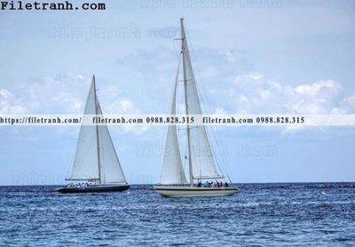 File in lụa hinh anh thuyen buom tren bien 172 (phong cảnh) hinh anh thuyen buom tren bien 172