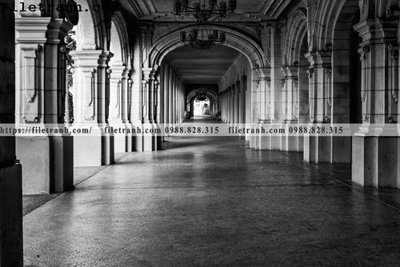 File tranh hinh anh toa nha den trang 157 (gốc) in vải canvas