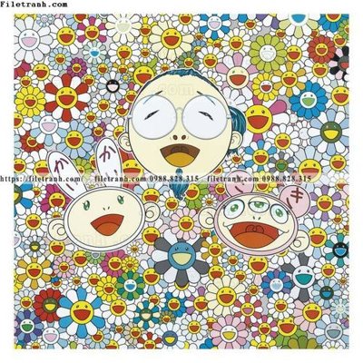 Tải file hoa mat troi hoat hinh 502 (gốc) làm tranh trang trí