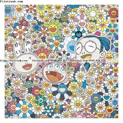 Tải file hoa mat troi hoat hinh 504 (ảnh gốc) in tráng gương