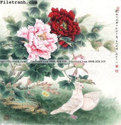 Tải file hoa mau don ve tay 219 (ảnh gốc) in gạch men