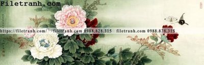 Tải về file tranh gốc hoa mau don ve tay 279 (để in quảng cáo)