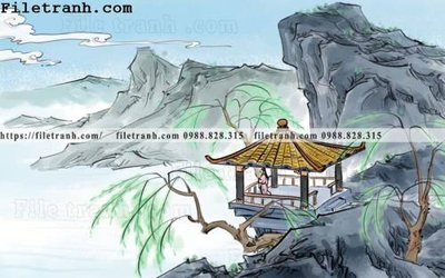 File gốc hoa sen mau nuoc 103 (AI/EPS) cho in ấn