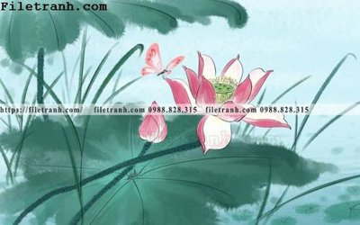Tải file gốc hoa sen mau nuoc 110 (in không vỡ ảnh)