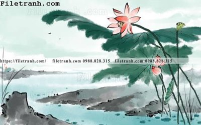 Download file hoa sen mau nuoc 133 (chất lượng in ấn)