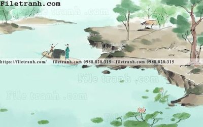 File ảnh hoa sen mau nuoc 164 (gốc) in standee