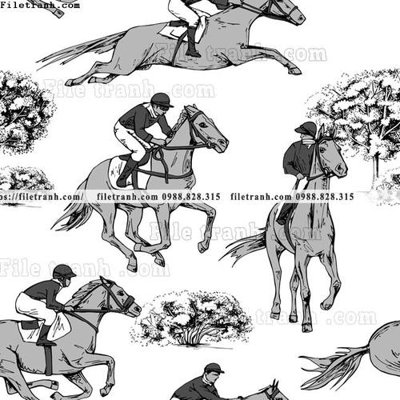 Tệp tin gốc hoa tiet ngua Hermes 1526 (dùng cho in) hoa tiet ngua Hermes 1526