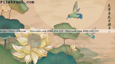 File gốc hoa va chim hien dai tranh dung 113 (cho in UV) siêu nét