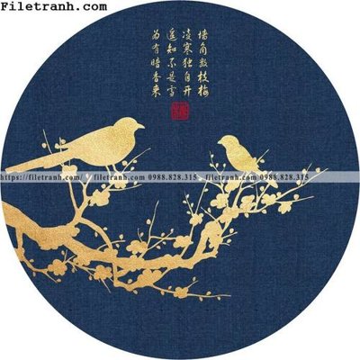 Mua file gốc hoa va chim xu huong quoc gia tron 112 (chất lượng) tại Filetranh.com