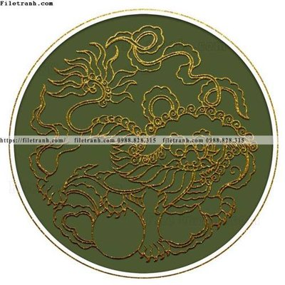 File PSD hoa van rong tron kieu Trung Quoc 519 (nguyên gốc) chất lượng cao