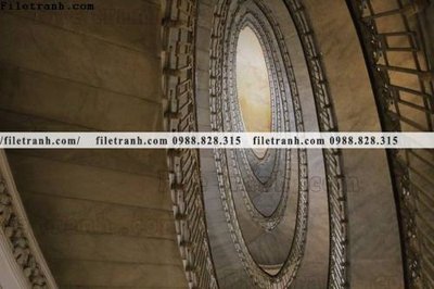 File tranh kien truc cau thang xoan oc 361 (gốc) chủ đề trừu tượng