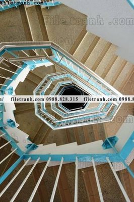 File tranh kien truc cau thang xoan oc 417 (ảnh gốc) độ nét vượt trội