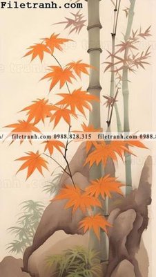 File gốc in tráng gương loai cay va chim xanh kieu Trung Quoc moi 106 chi tiết