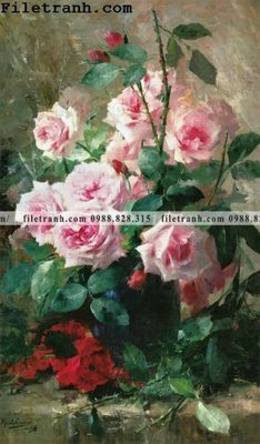 File in lụa loat tranh tinh vat hoa 157 (chất lượng cao) loat tranh tinh vat hoa 157