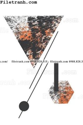 File gốc loi tranh hinh hoc don gian hien dai 105 (in lụa) cao cấp