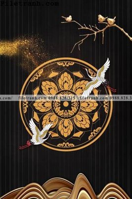 File in mica loi vao phong cach Trung Quoc xu huong 154 (bản gốc) làm vách ngăn