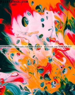 File in ấn mau tranh truu tuong son nuoc 213 (bản gốc) chất lượng cao