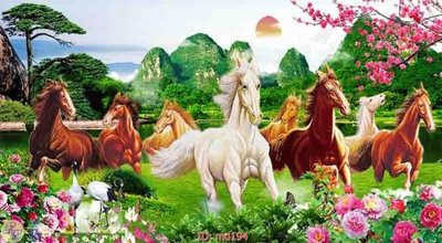 Ảnh gốc file in lụa File mã đáo thành công MD194 chi tiết