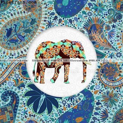 File tranh nhe nhang sang trong dong vat Hermes 115 (bản gốc) in lụa dán tường