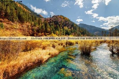 File gốc nhung buc tranh phong canh ngang 802 (in tráng gương) sang trọng