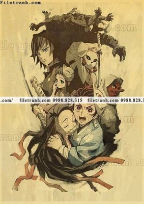 File tranh PSD phim hoat hinh Nhat Ban co dien mau vang 608 chất lượng cao