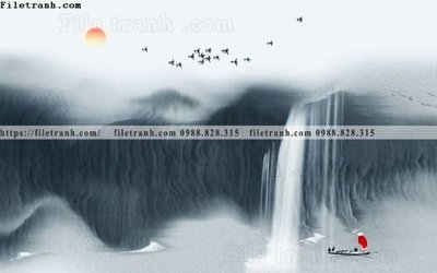 Tải file phong cach phong canh muc trung quoc 208 (ảnh gốc) in tranh kính