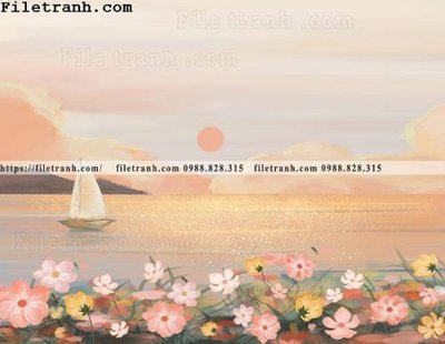 Download file gốc phong canh nho tuoi mat ve tay111 (in lụa) nghệ thuật