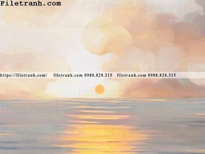 File gốc phong canh nho tuoi mat ve tay113 (in lụa) trang trí tường