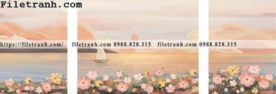 File in lụa phong canh nho tuoi mat ve tay116 (phong cảnh) phong canh nho tuoi mat ve tay116