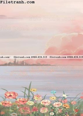 Download file gốc phong canh nho tuoi mat ve tay124 (in lụa) nghệ thuật