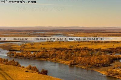 File gốc phong canh thao nguyen Mong Co 109 (in lụa) tranh phong thủy